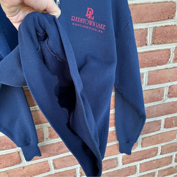 Raystown Lake Huntingdon PA quarter zip sweatshirt. Medium unisex - Picture 8 of 11